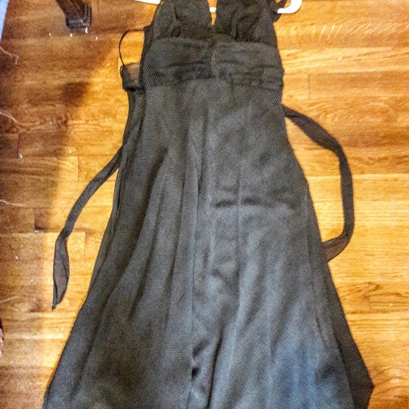 DRESS JONATHAN MARTIN DRESS BLACK WITH  WHITE DOTS - Picture 2 of 7